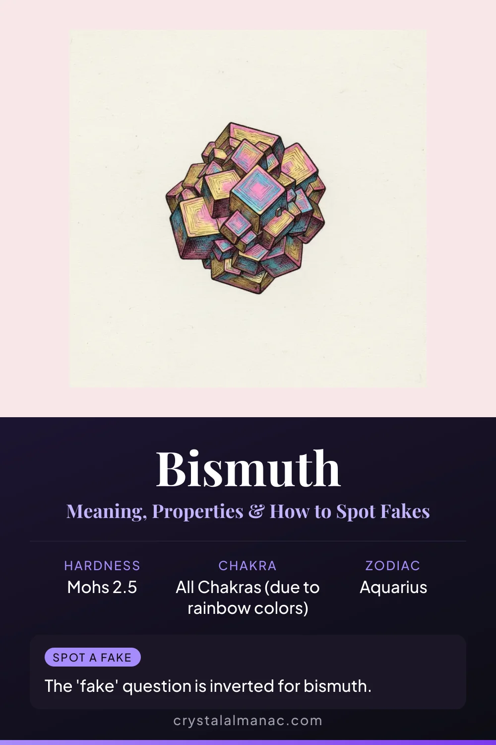 Bismuth - The Rainbow Staircase - Pinterest pin