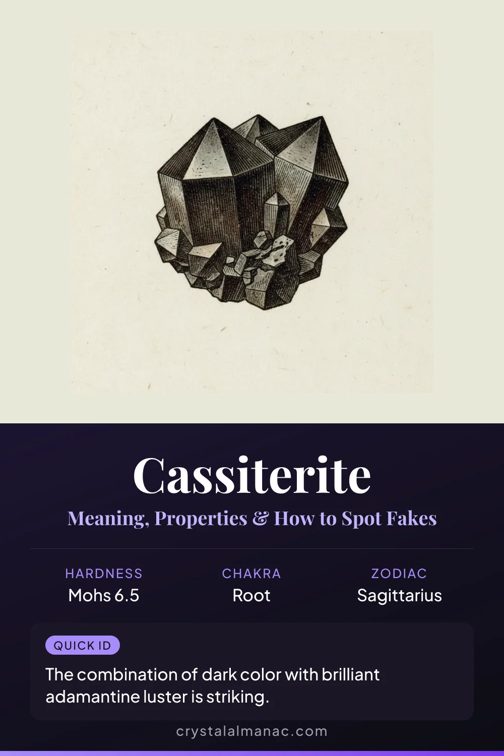 Cassiterite - The Tin Stone - Pinterest pin