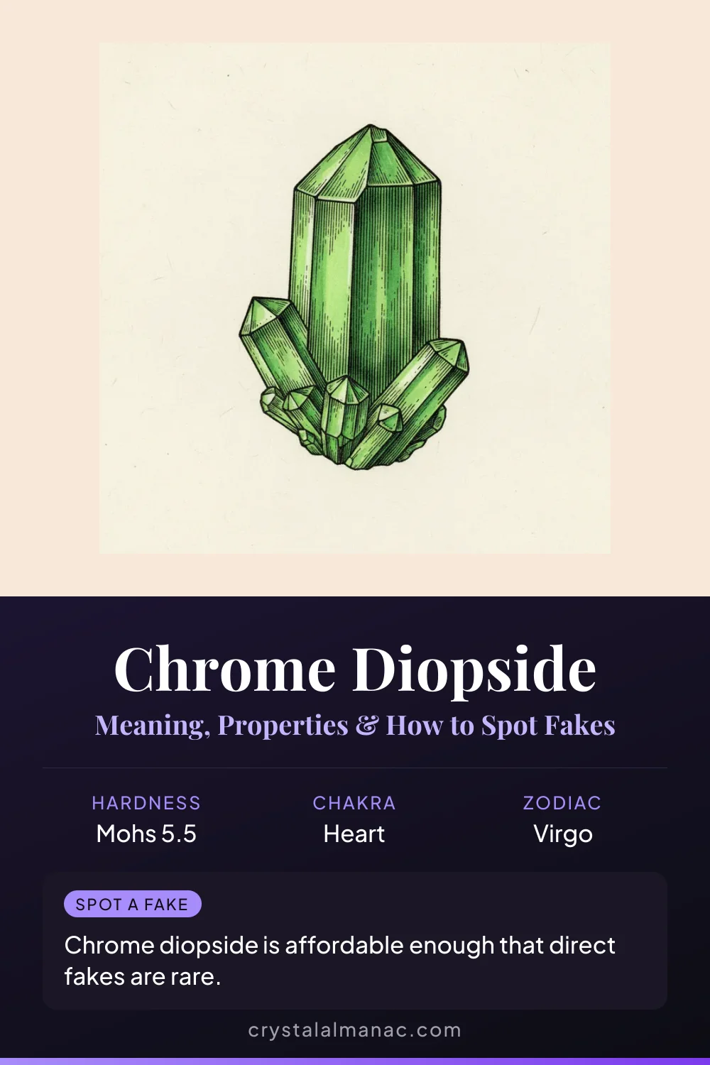 Chrome Diopside - The Siberian Emerald - Pinterest pin