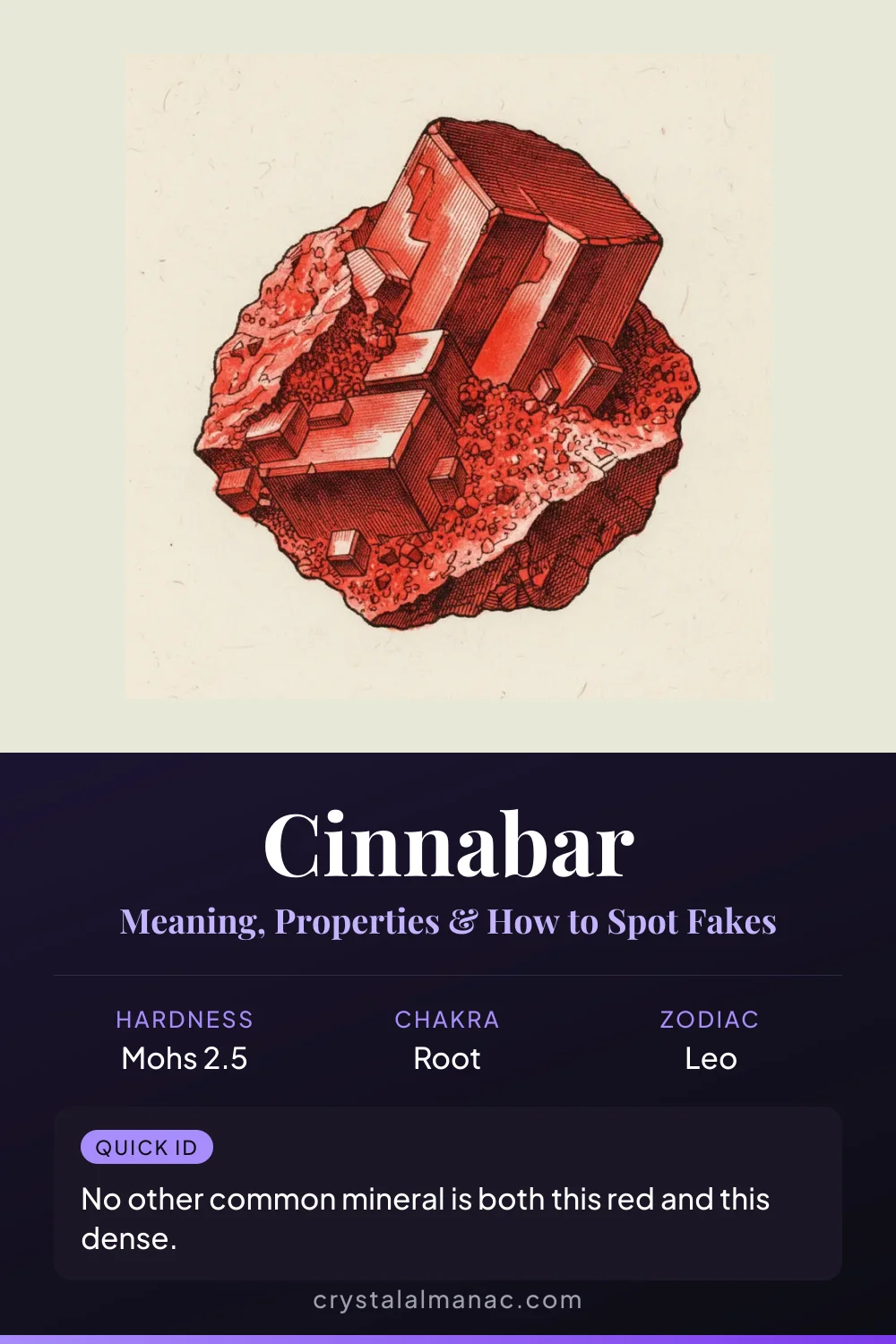 Cinnabar - The Dragon's Blood Mercury - Pinterest pin