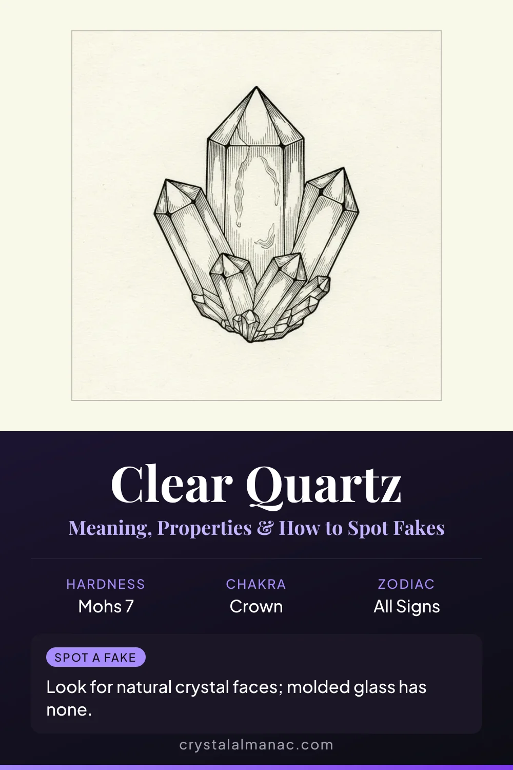Clear Quartz - The Master Healer - Pinterest pin
