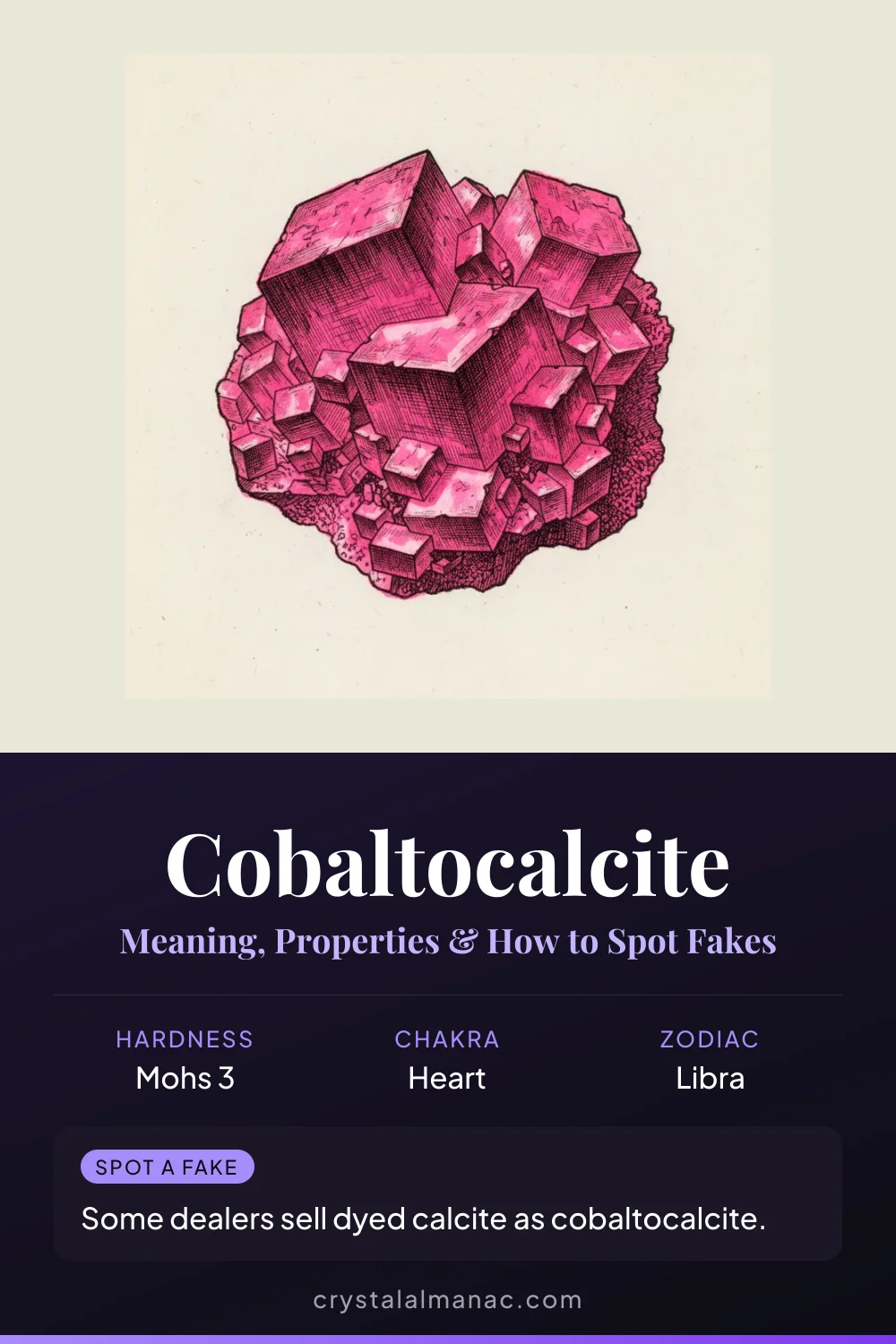 Cobaltocalcite - The Pink Crystal Bloom - Pinterest pin