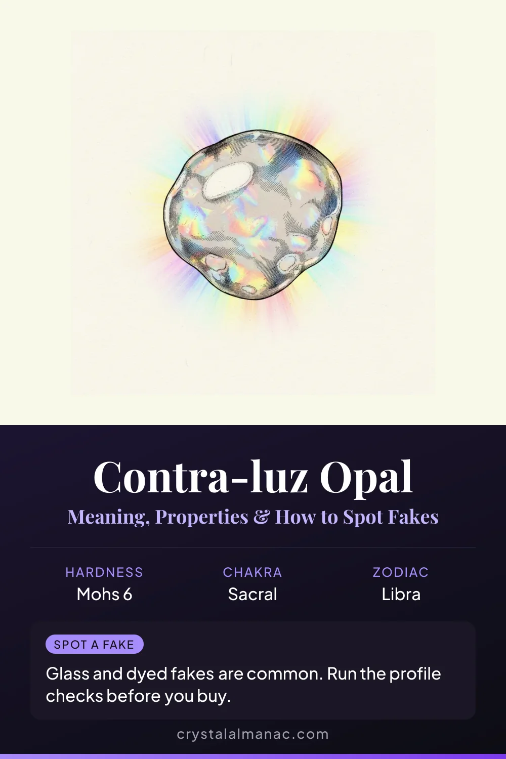 Contra-luz Opal - Opal seen in transmitted light - Pinterest pin