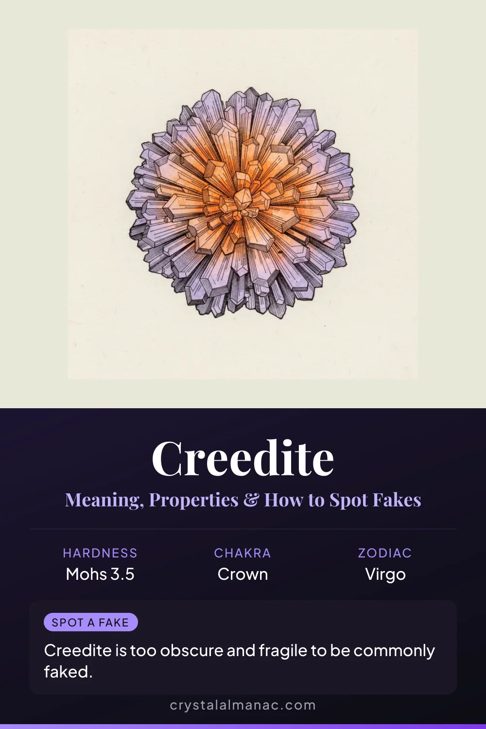 Creedite - The Porcupine Crystal - Pinterest pin