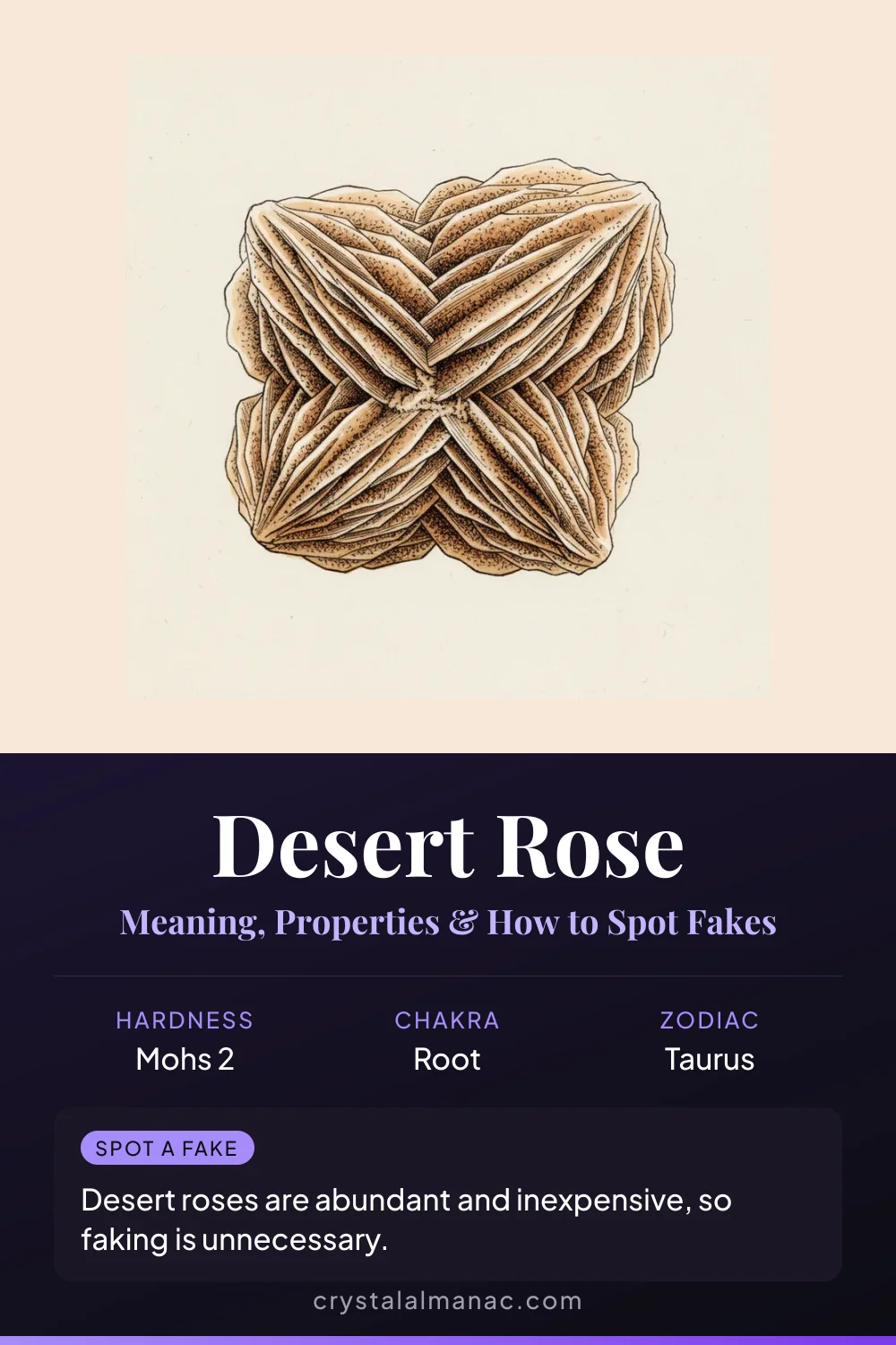 Desert Rose - The Sand Flower - Pinterest pin