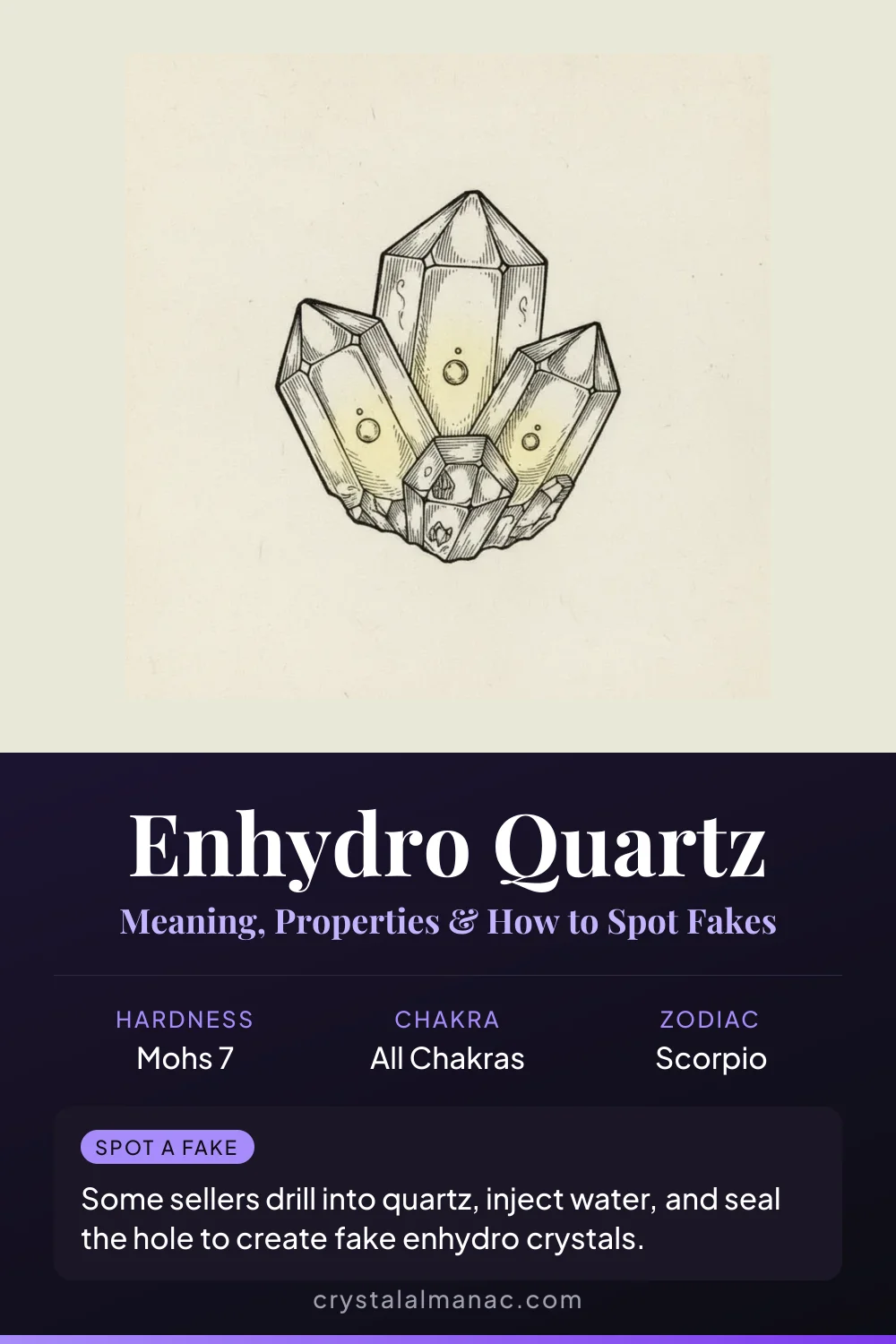 Enhydro Quartz - The Water Bearer - Pinterest pin