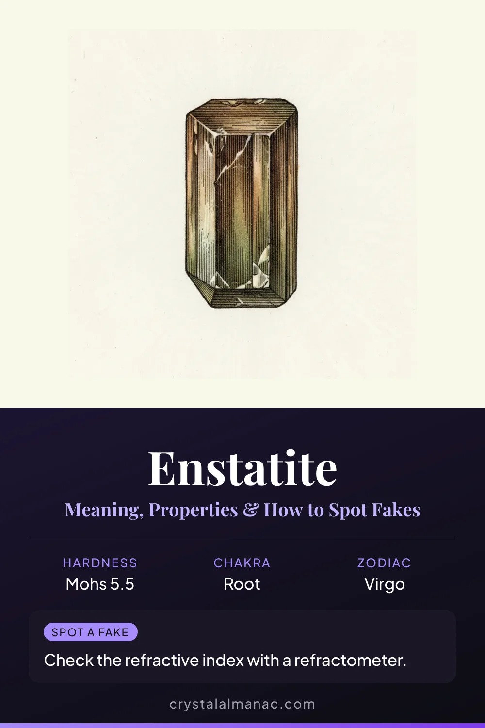 Enstatite - The Meteorite Mineral - Pinterest pin