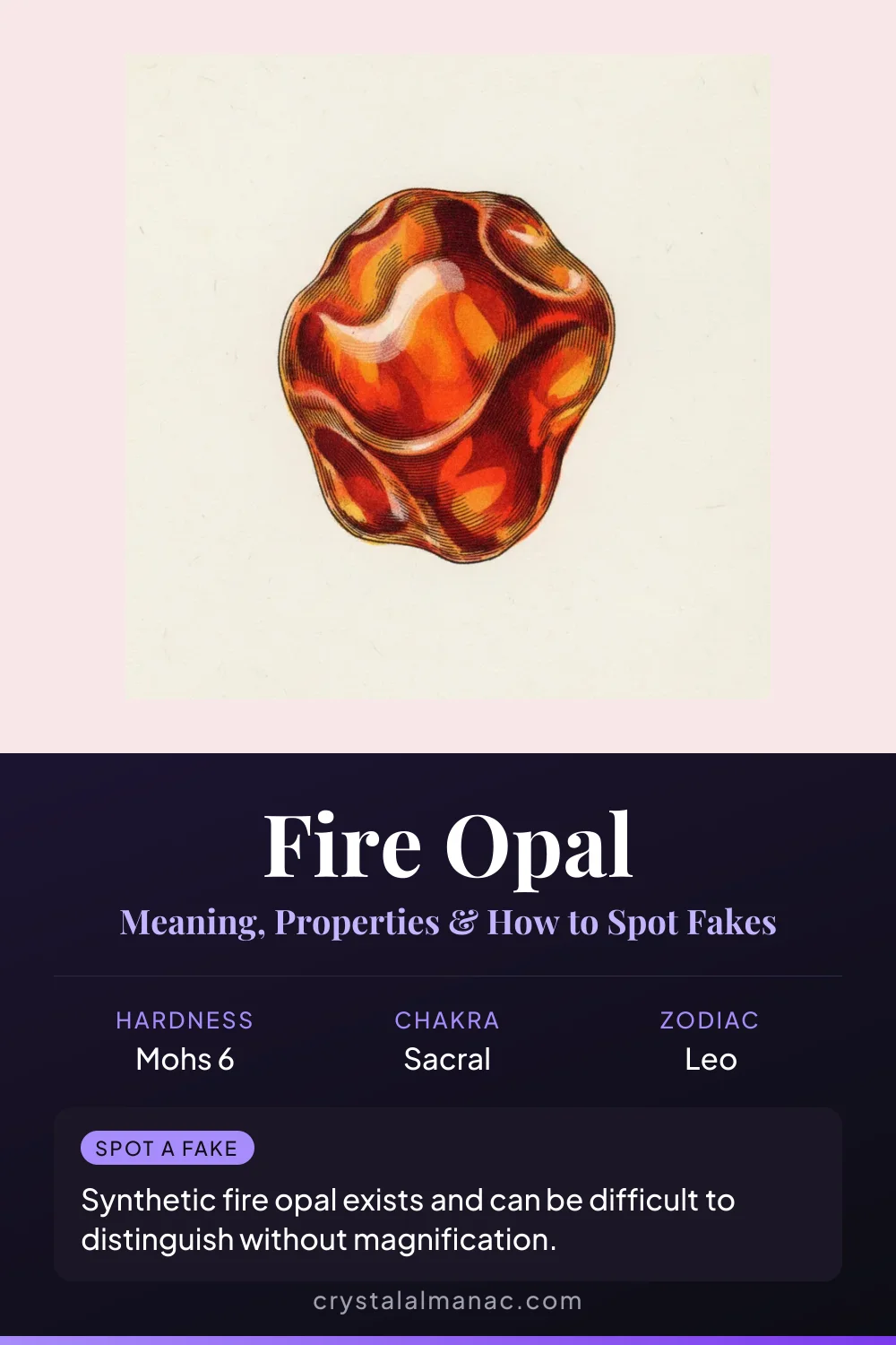 Fire Opal - The Aztec Sun Stone - Pinterest pin