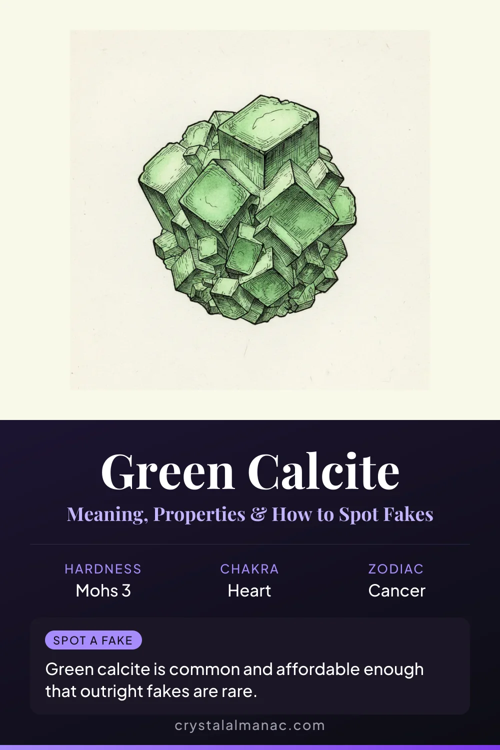 Green Calcite - The Heart Cleanser - Pinterest pin