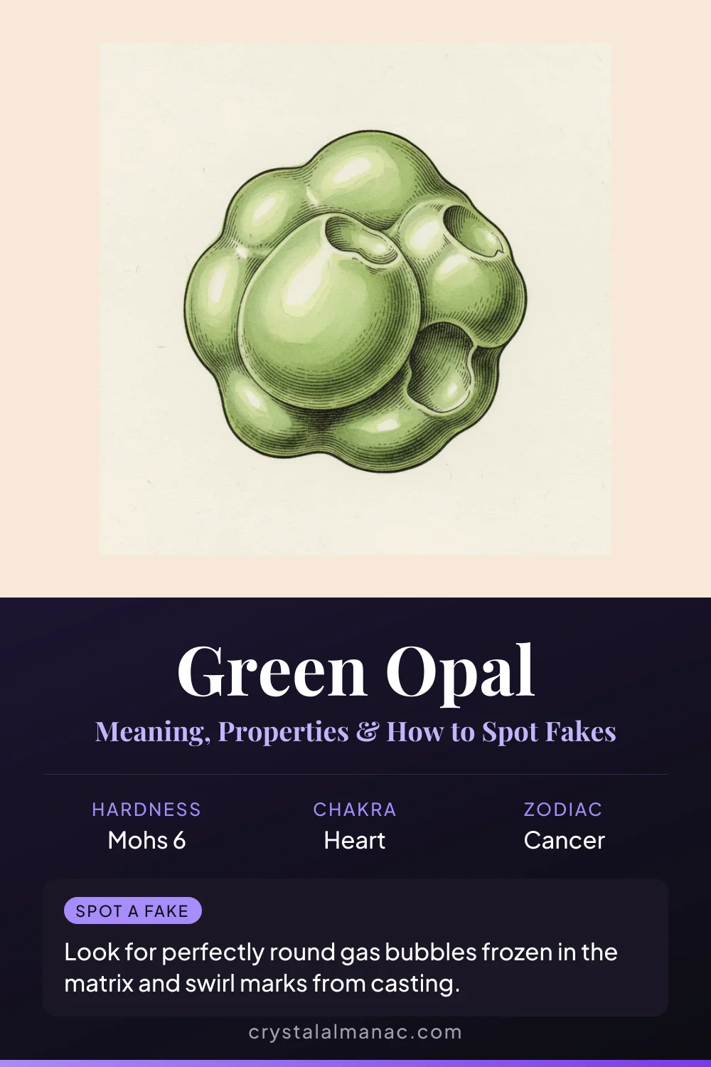 Green Opal - The Hydrated Silica in Forest Tones - Pinterest pin