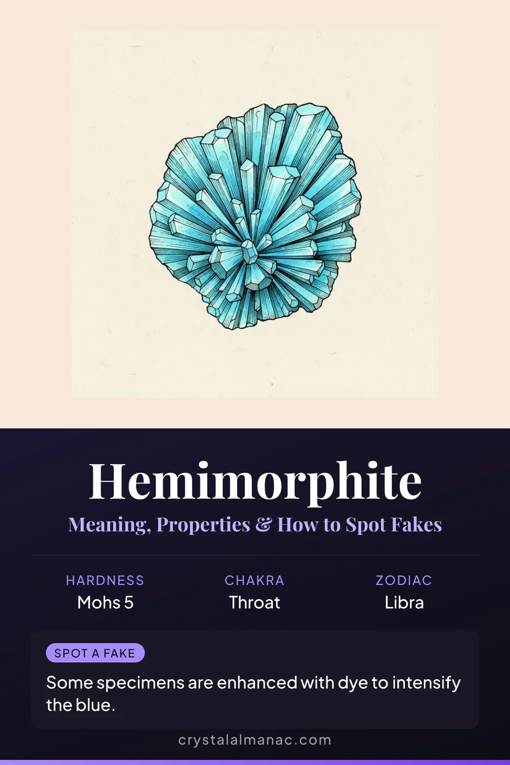 Hemimorphite - The Light Blue Fan - Pinterest pin