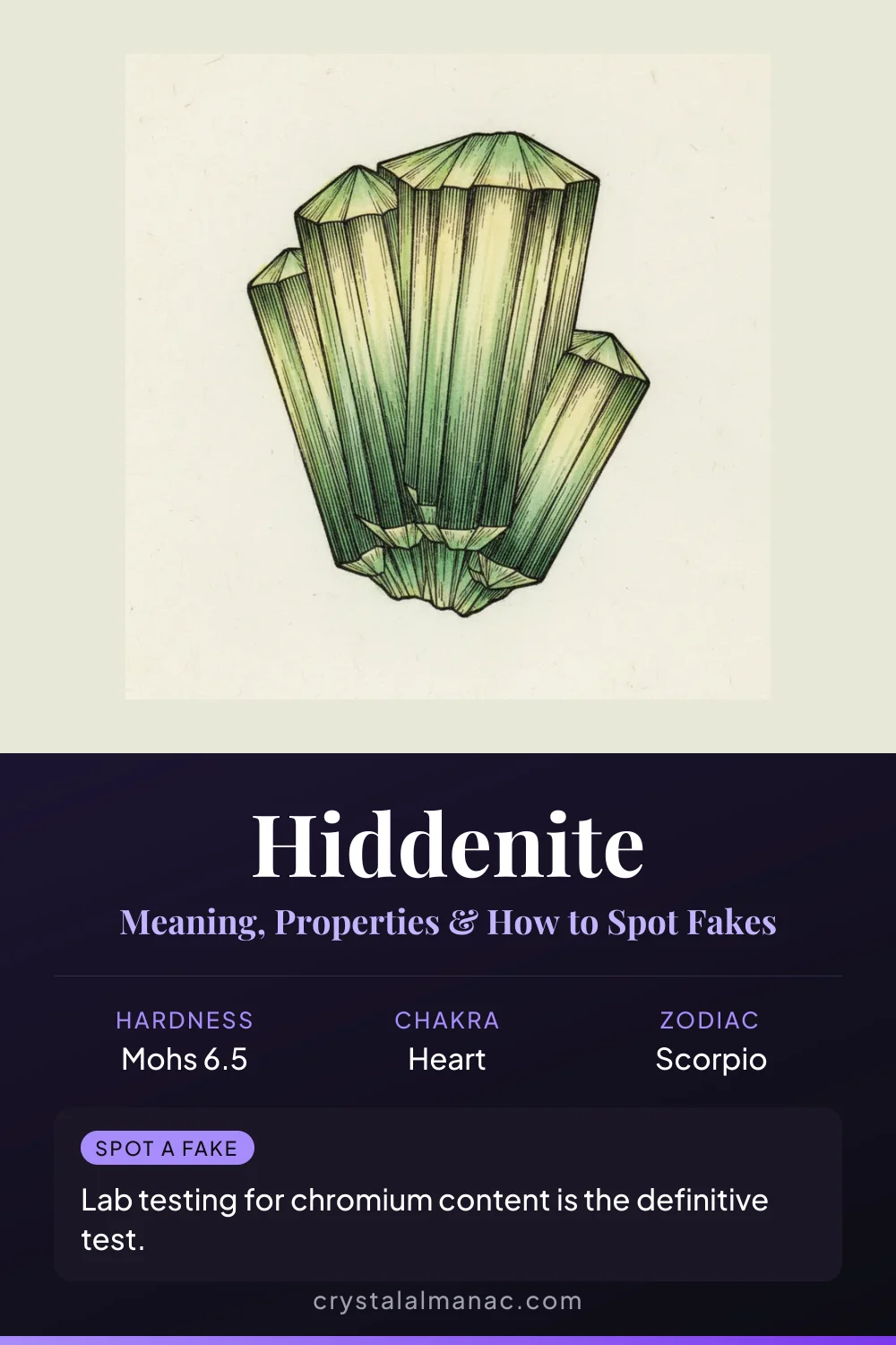Hiddenite - The Emerald's Lithium Cousin - Pinterest pin