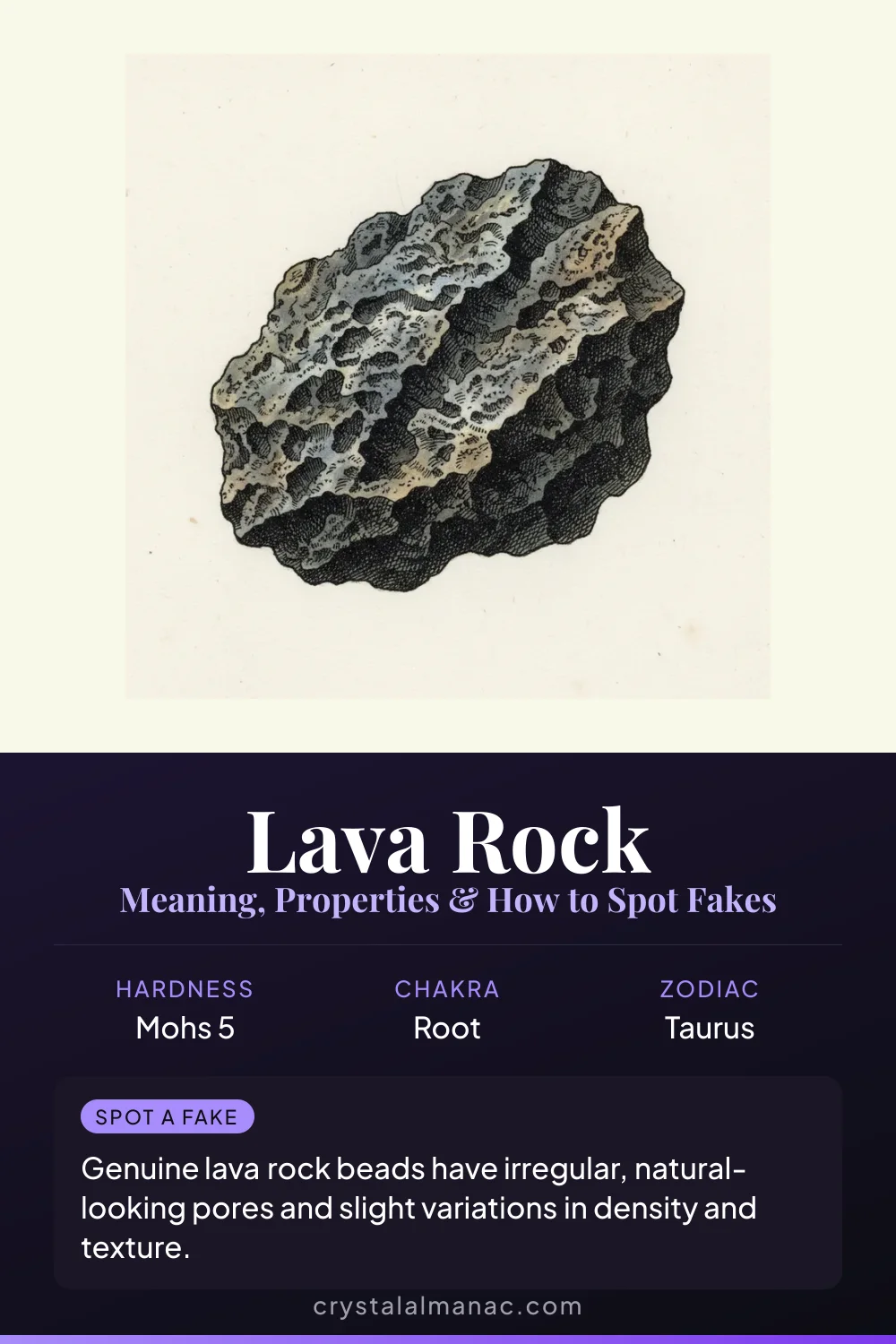 Lava Rock - The Grounding Stone - Pinterest pin