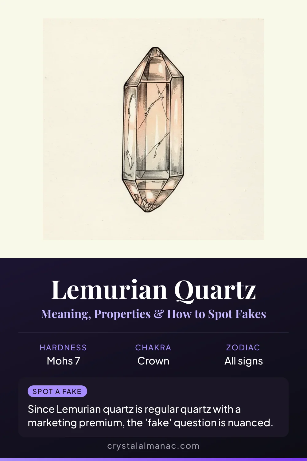 Lemurian Quartz - The Seed Crystal - Pinterest pin