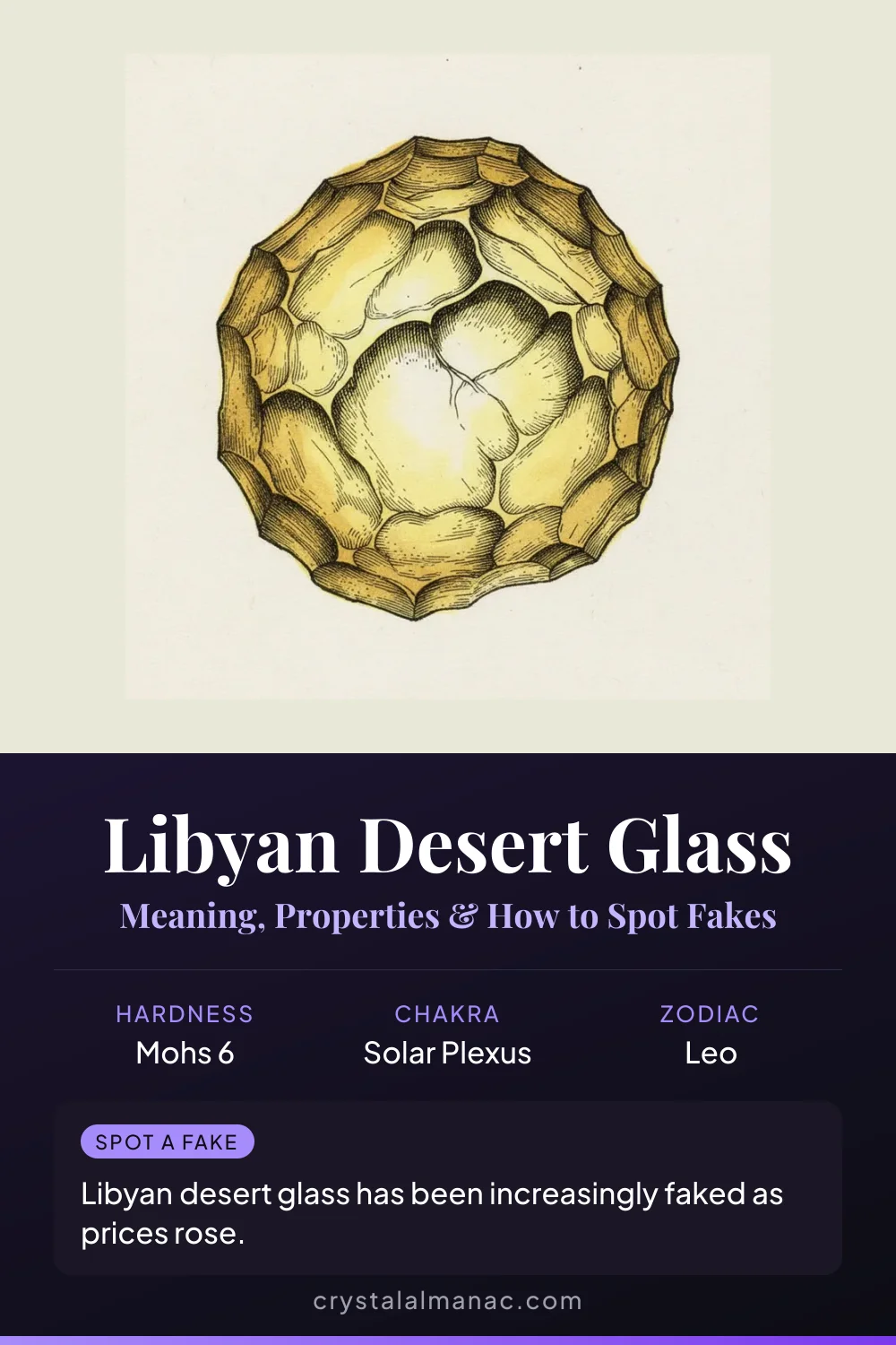 Libyan Desert Glass - The Gem of the Sahara - Pinterest pin