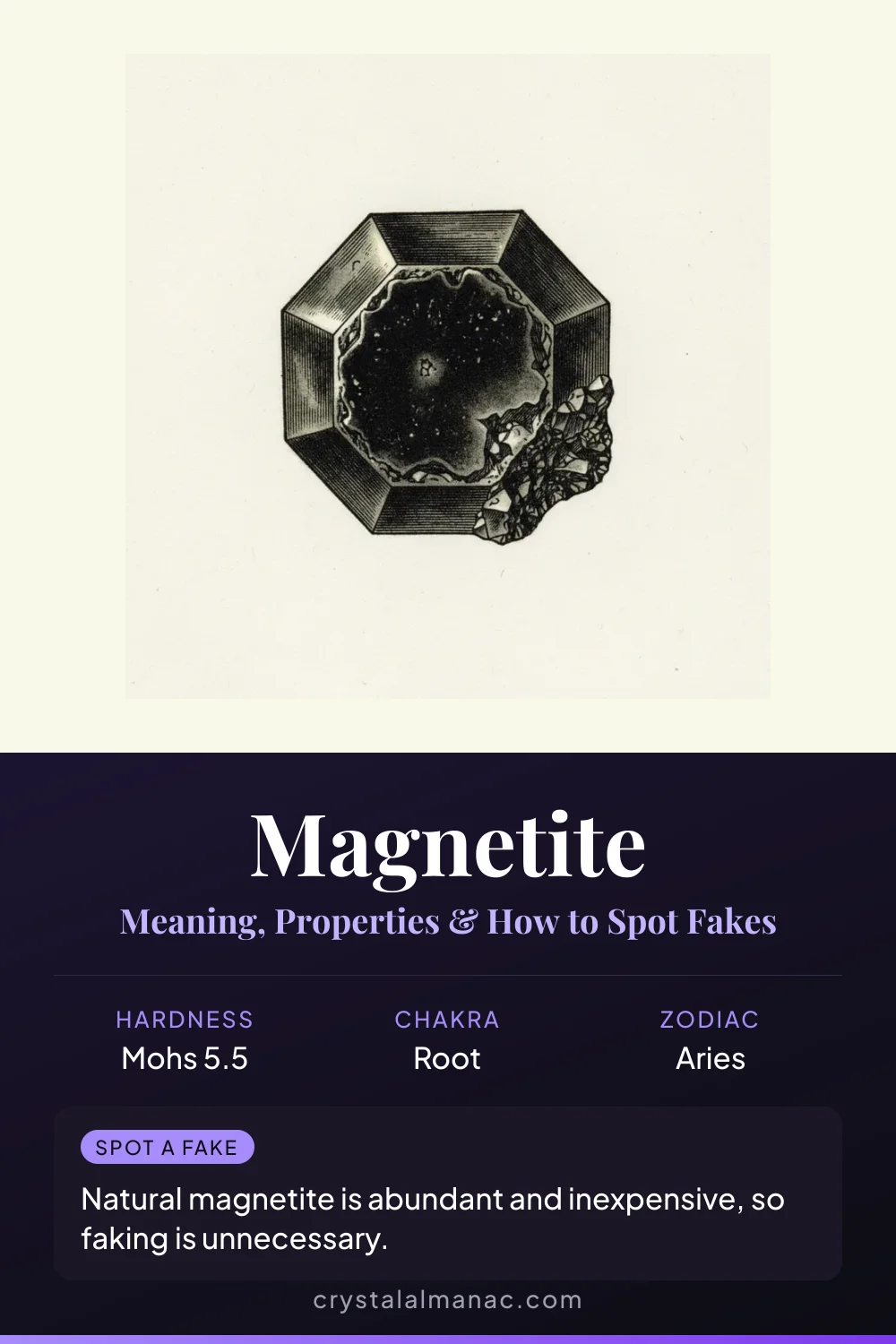 Magnetite - The Lodestone - Pinterest pin