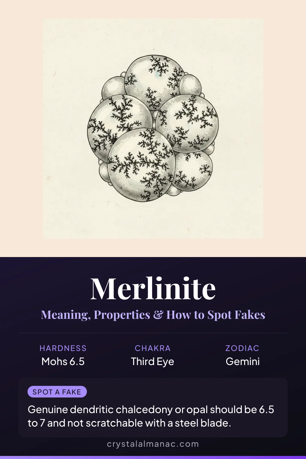 Merlinite - The Wizard Stone - Pinterest pin