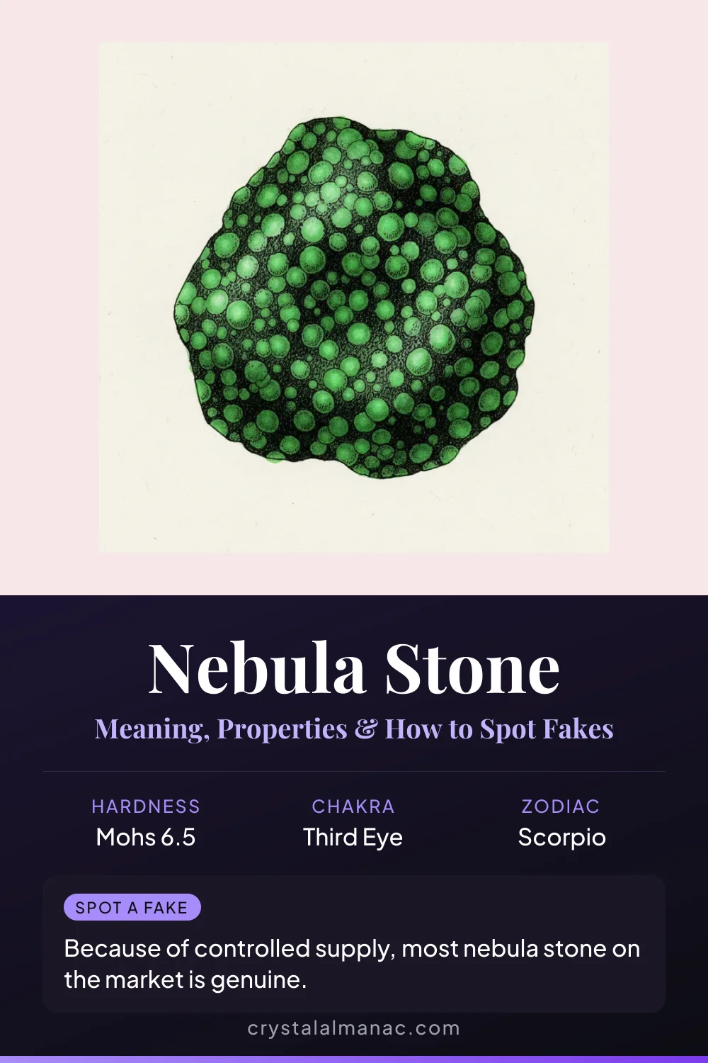Nebula Stone - The Cosmic Pattern - Pinterest pin