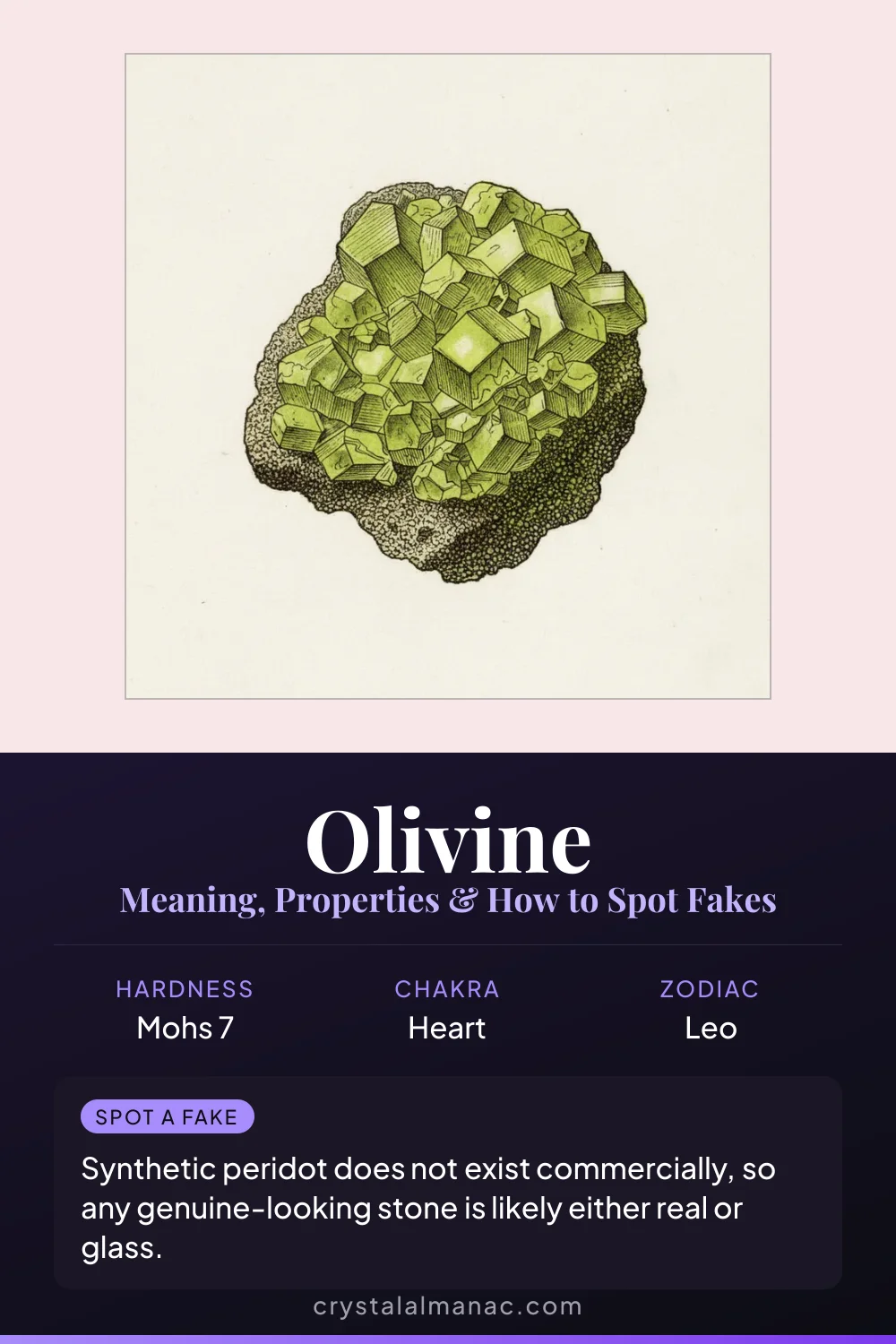 Olivine - The Mantle Mineral - Pinterest pin