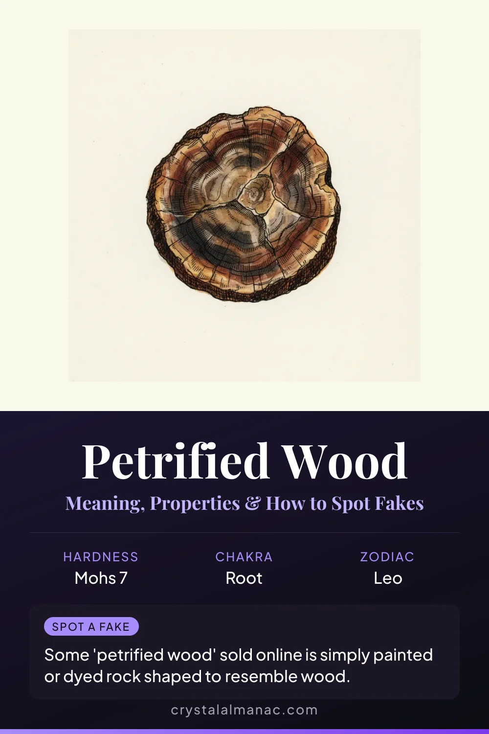 Petrified Wood - Time Written in Stone - Pinterest pin