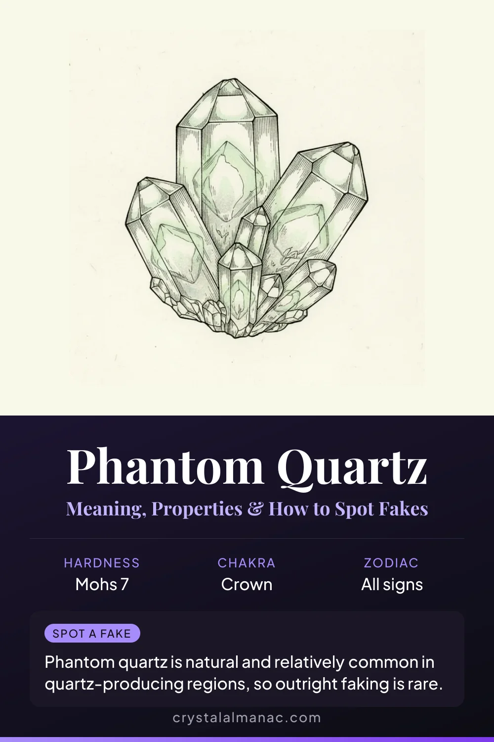 Phantom Quartz - The Ghost Crystal - Pinterest pin