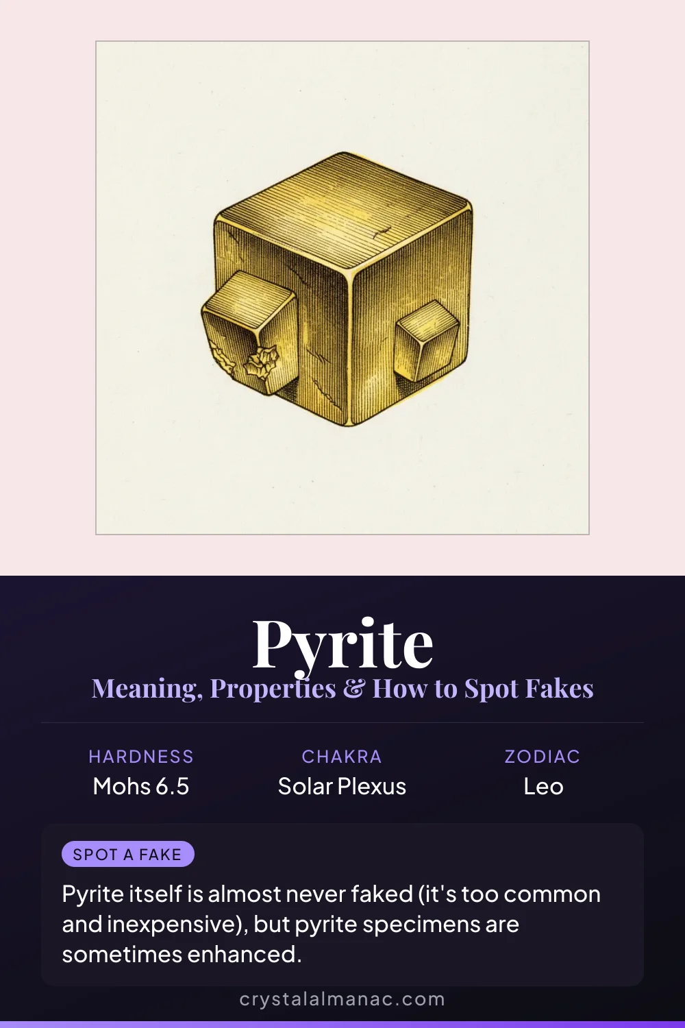 Pyrite - The Fool's Gold - Pinterest pin