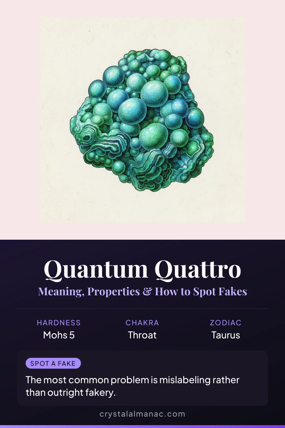Quantum Quattro - Namibia four-phase copper stone - Pinterest pin