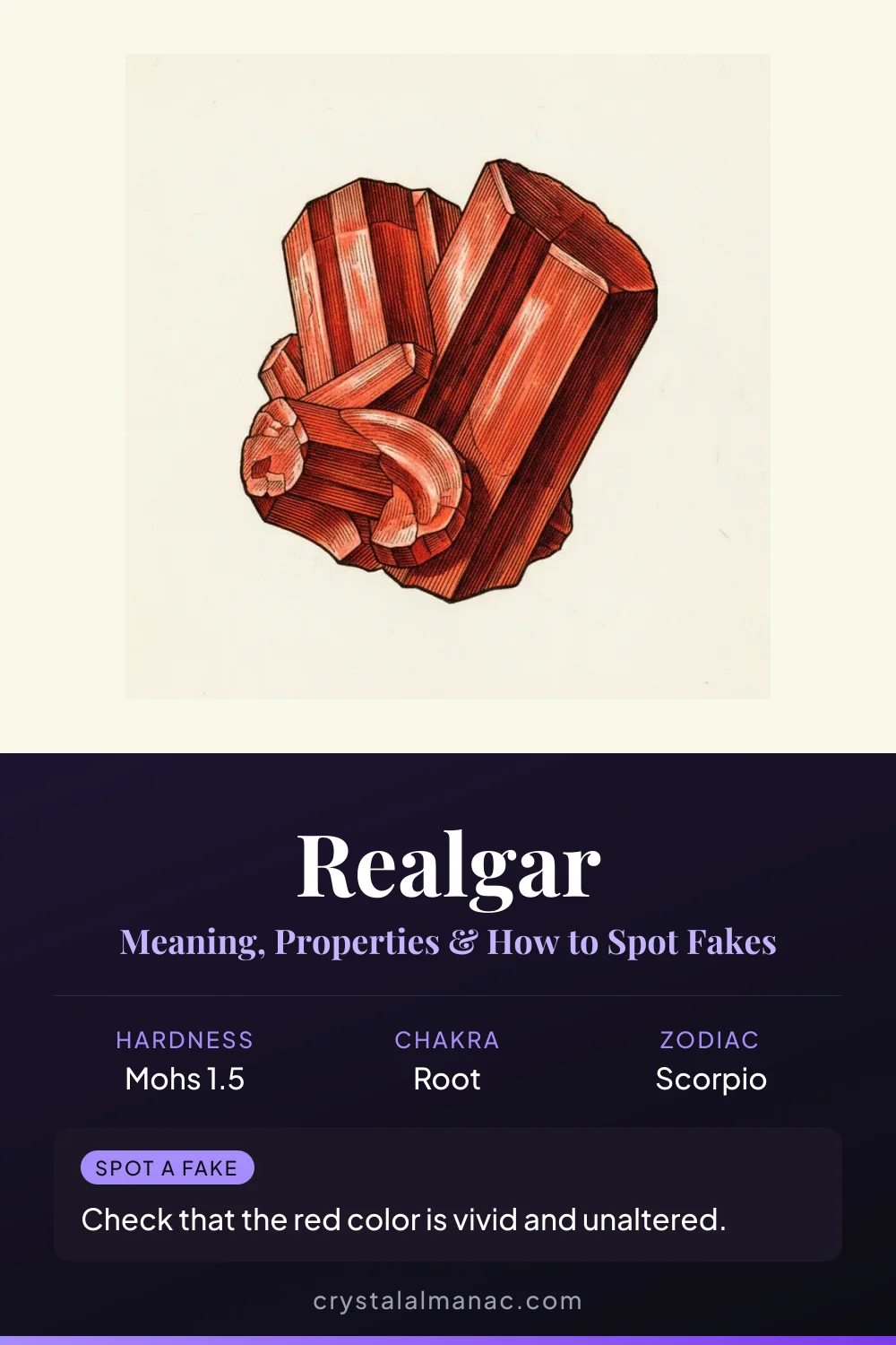 Realgar - The Ruby of Arsenic - Pinterest pin