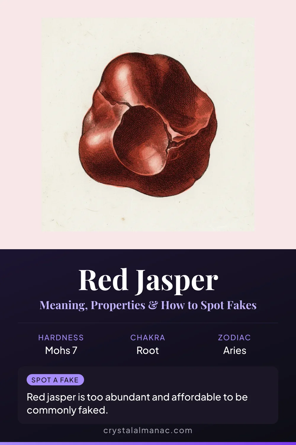 Red Jasper - The Supreme Nurturer - Pinterest pin