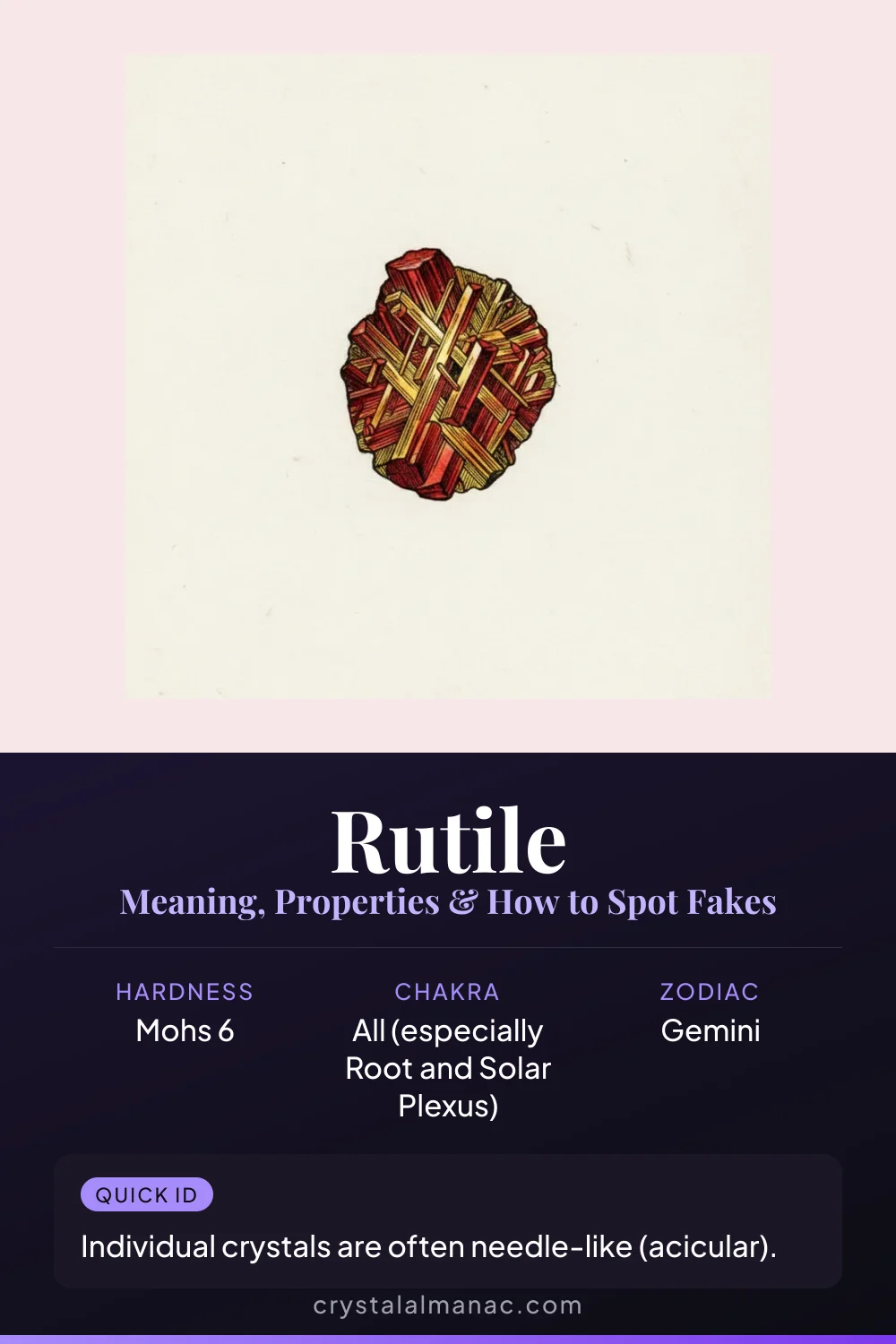 Rutile - The Titanium Needle - Pinterest pin