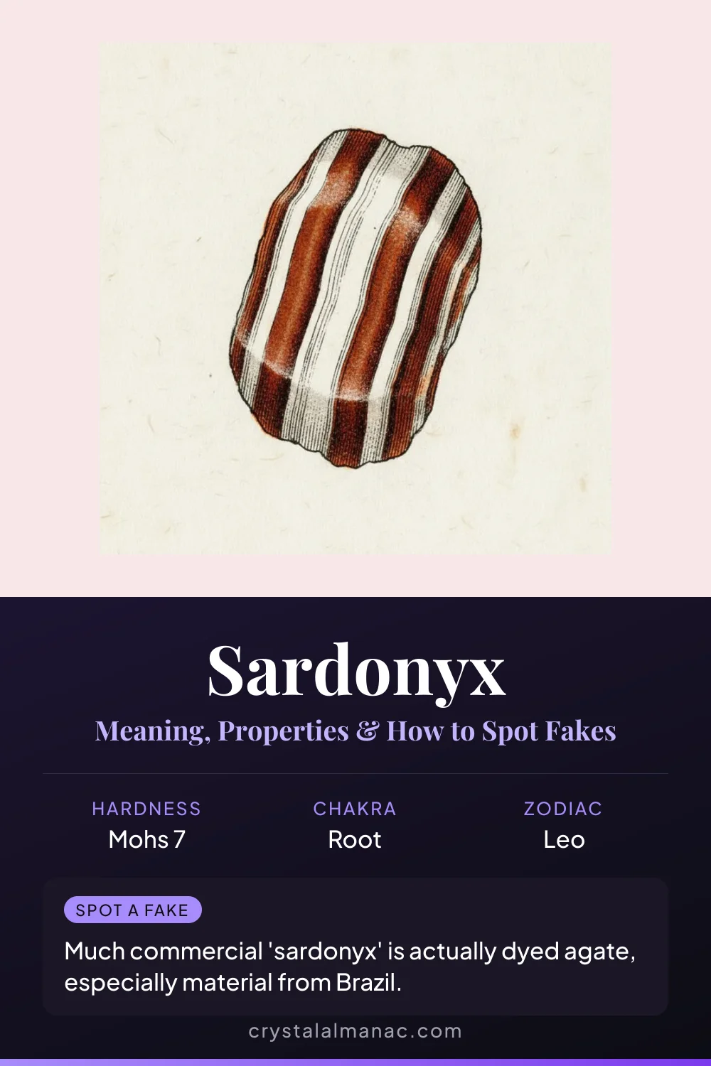 Sardonyx - The Legionnaire's Stone - Pinterest pin