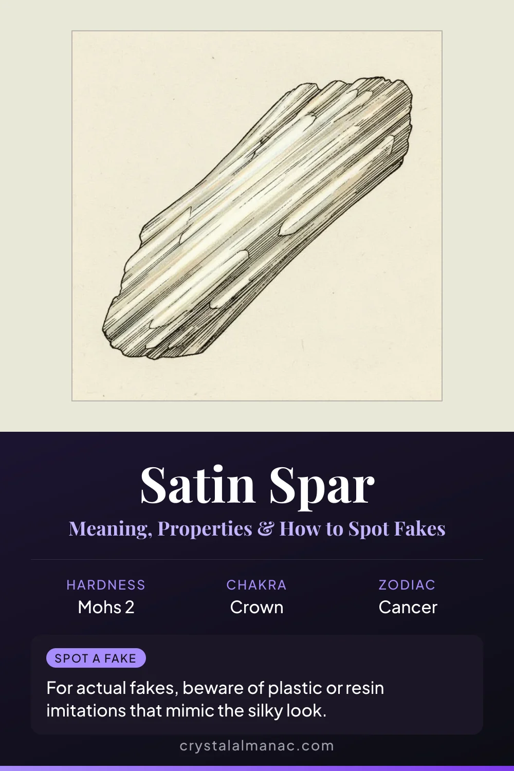 Satin Spar - The Silken Glow - Pinterest pin