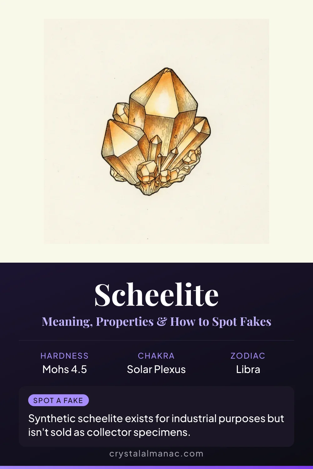 Scheelite - The Ultraviolet Gem - Pinterest pin