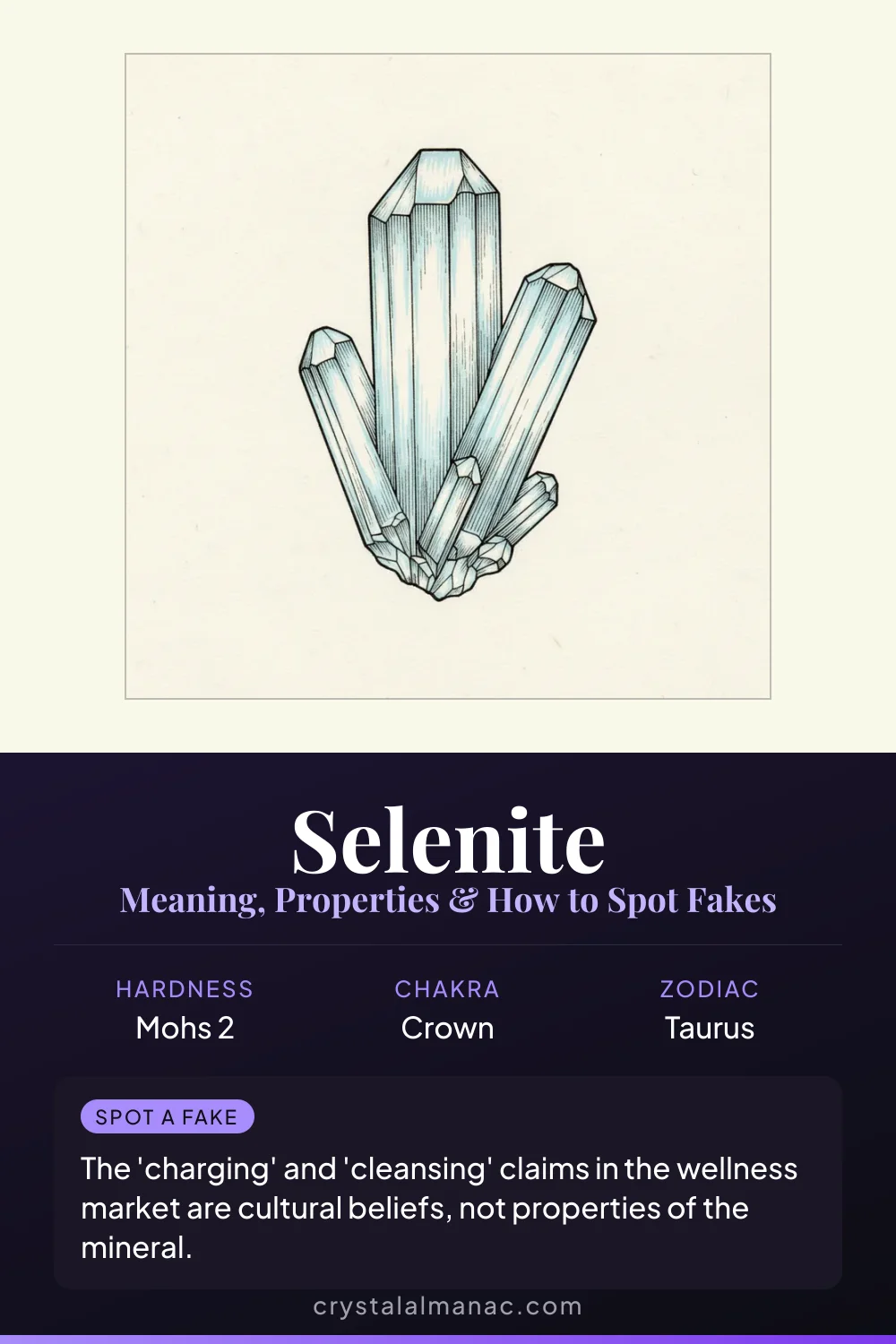 Selenite - The Liquid Light - Pinterest pin