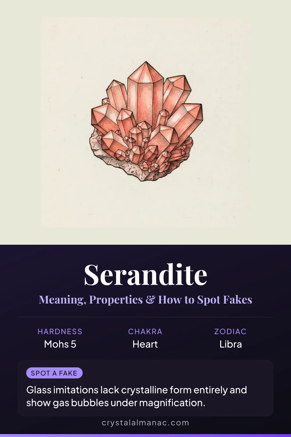 Serandite - Rare Sodium Manganese Calcium Silicate - Pinterest pin
