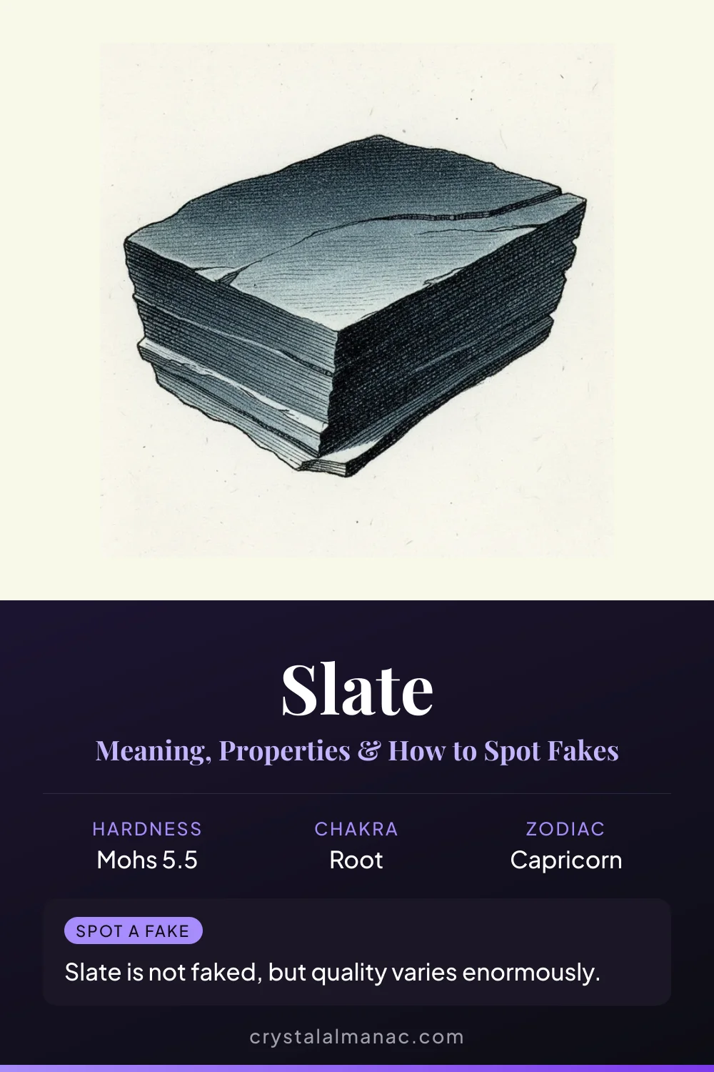 Slate - The Splitting Stone - Pinterest pin
