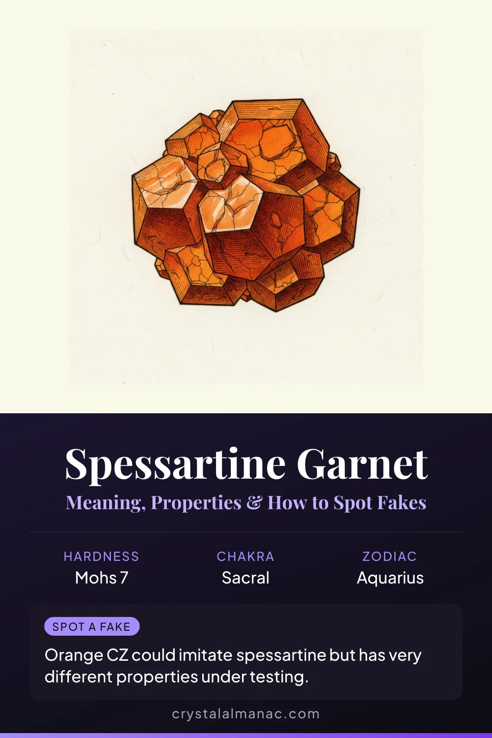 Spessartine Garnet - The Fanta Orange Gem - Pinterest pin