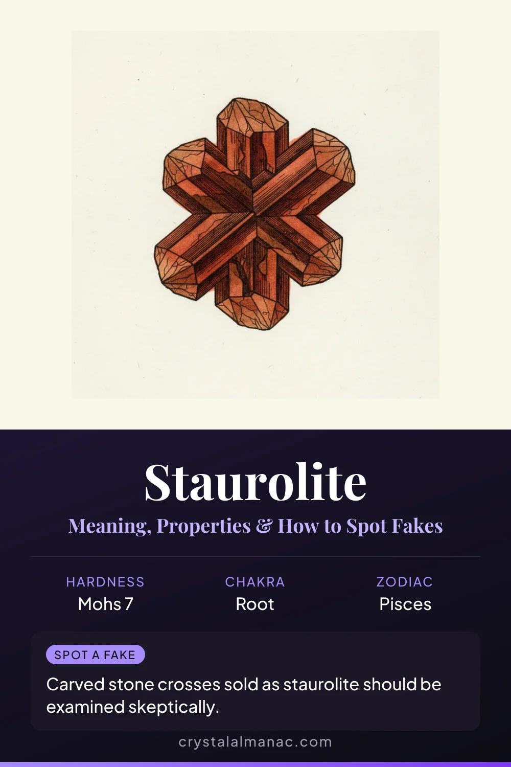 Staurolite - The Fairy Cross - Pinterest pin