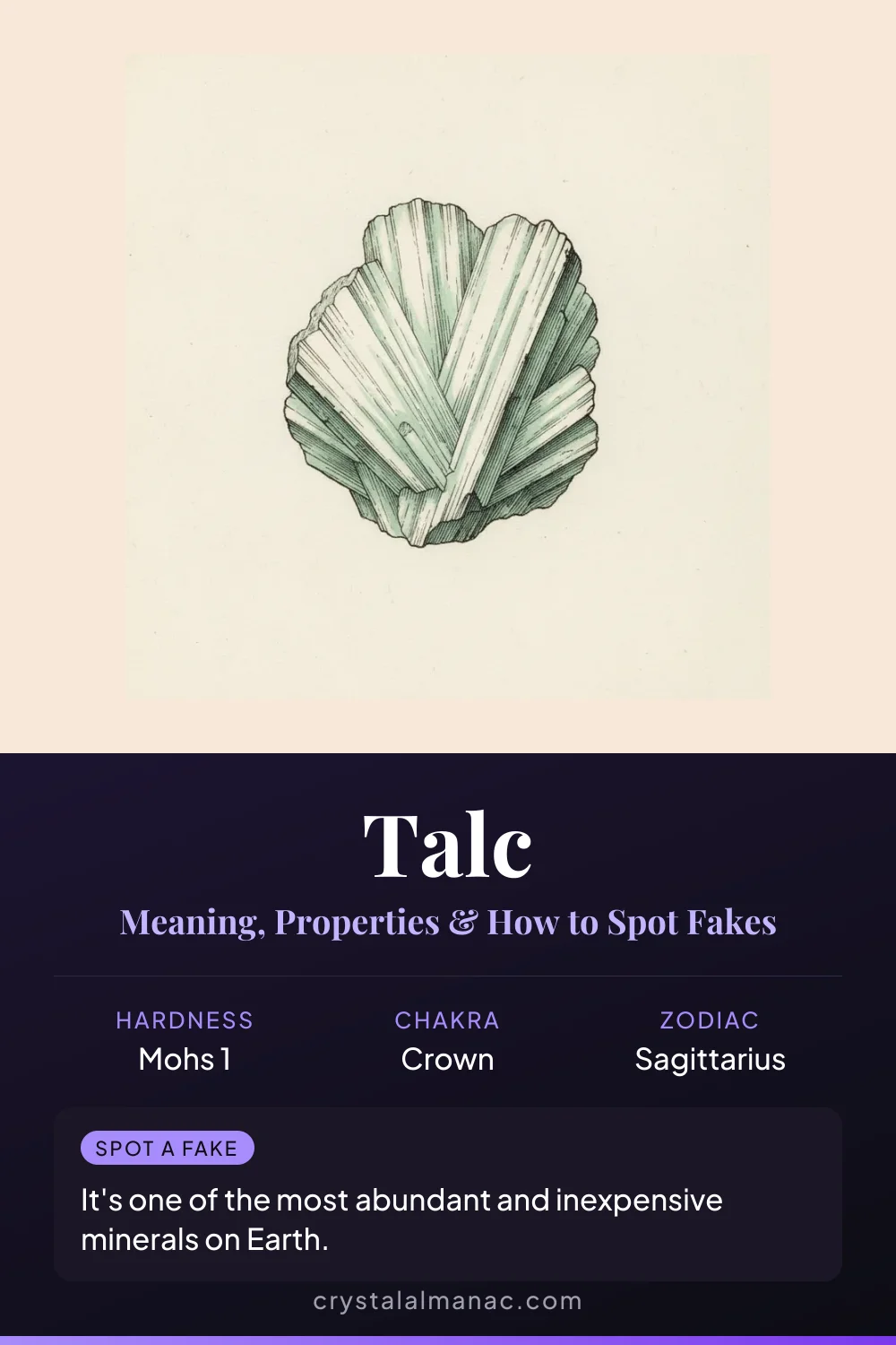 Talc - The Softest Mineral - Pinterest pin