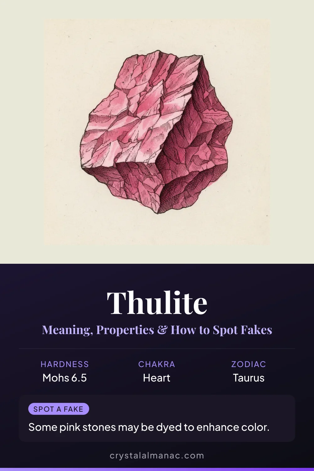 Thulite - Norway's Pink Zoisite - Pinterest pin