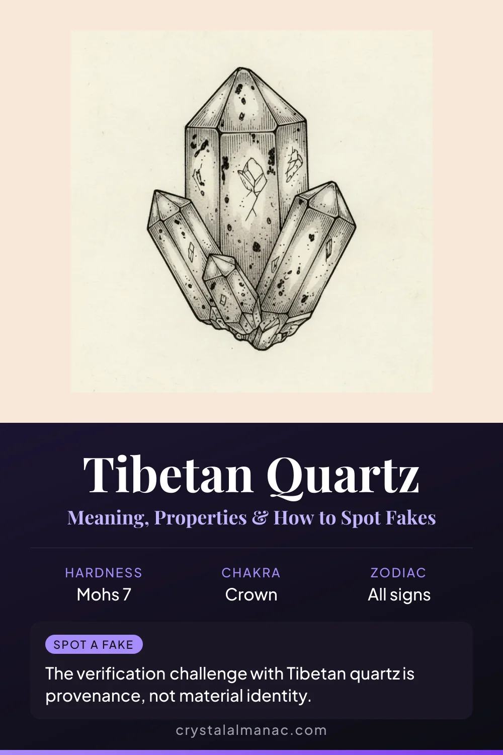 Tibetan Quartz - The Roof of the World Crystal - Pinterest pin