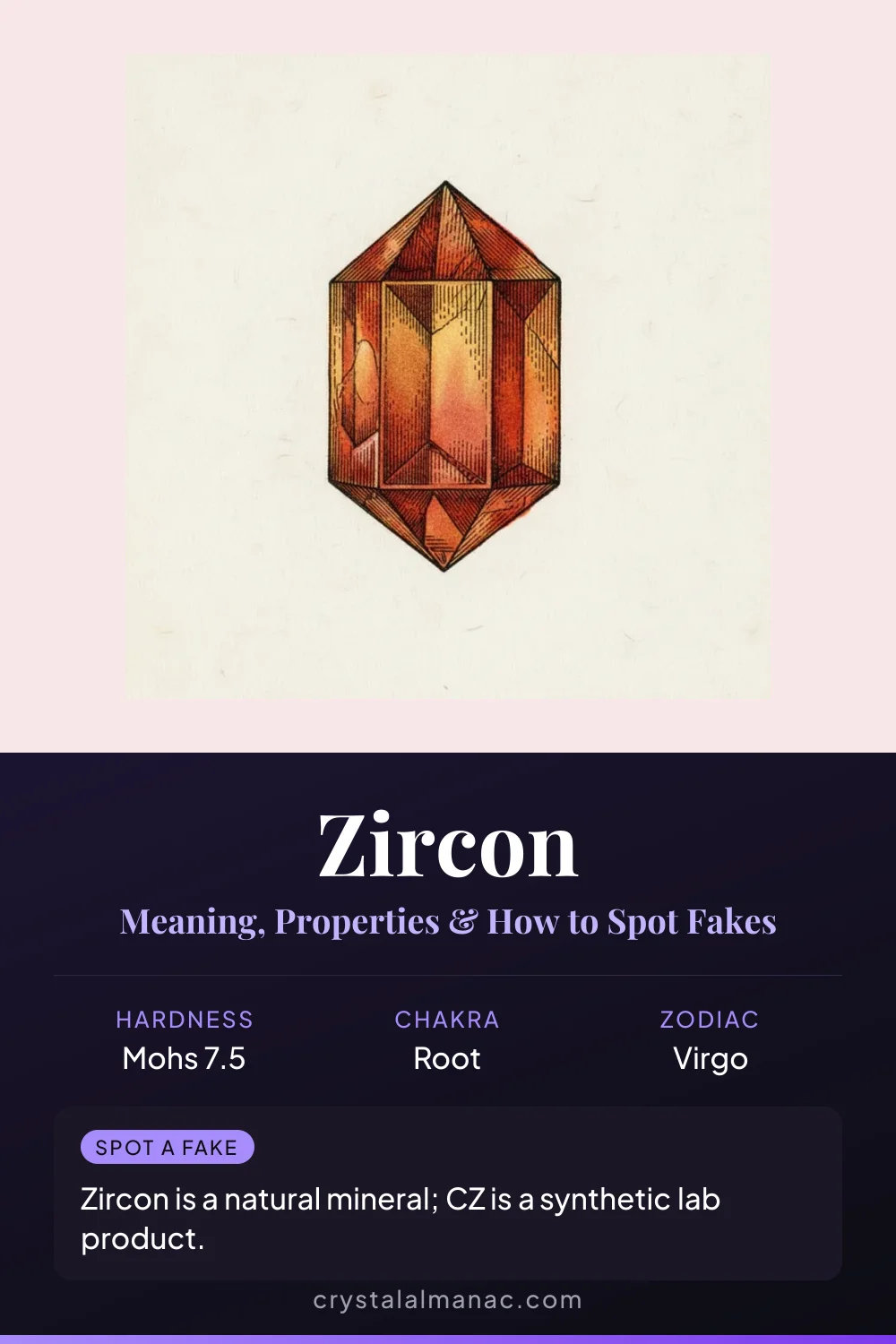 Zircon - The Eldest Gem - Pinterest pin